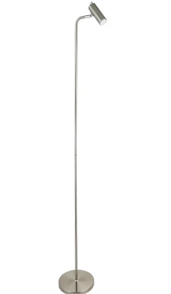 ORIVA Golvlampa 145cm Borstad Nickel
