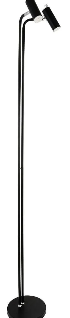 ORIVA Golvlampa MiniGU10 2L 145cm Svart