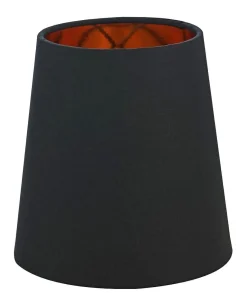 ORIVA Lampskärm Bomull 17cm Svart/Guld