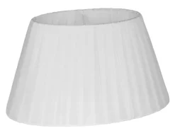 ORIVA Lampskärm Oval Organza 16,5/28cm Vit