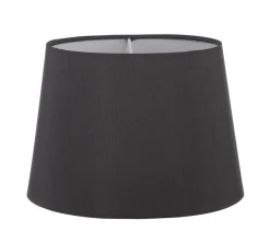 ORIVA Lampskärm Oval Silke 15cm/22cm Svart