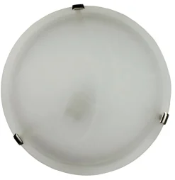 ORIVA Plafond 40cm Vit/Borstad Stål