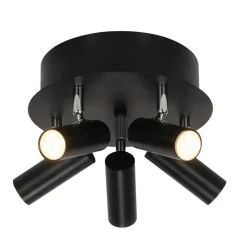 ORIVA SLIM Takspot Rund 5a Svart 27cm