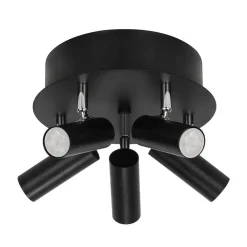 ORIVA SLIM Takspot Rund 5a Svart 27cm