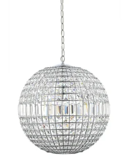 ORIVA Takpendel Kristall K9 43cm Krom