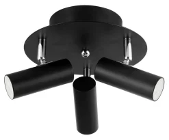 ORIVA Takspot Rund MiniGU10 3L 23cm Svart