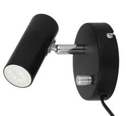 ORIVA Väggspot MiniGU10 10cm Svart