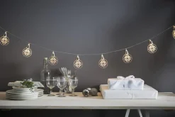 ORNAMENT Batterislinga 10LED 1,8m Transparent