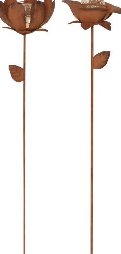 OXIDA Solcellsdekoration 51cm 2-Pack Blommor