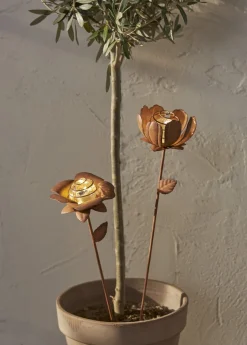 OXIDA Solcellsdekoration 51cm 2-Pack Blommor