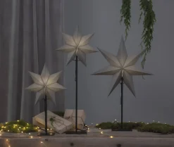 OZEN Stjärna på fot 85cm Grå