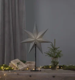OZEN Stjärna på fot 75cm Grå