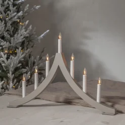 PAGOD Ljusstake 7L 40cm Elefantgrå