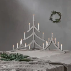 PAGOD Ljusstake 5L 27cm Elefantgrå