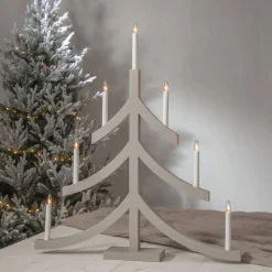 PAGOD Ljusstake 7L 79cm Elefantgrå