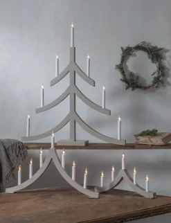 PAGOD Ljusstake 7L 79cm Elefantgrå