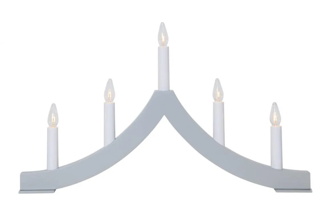 PAGOD Ljusstake 5L 27cm Grå