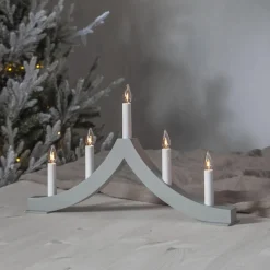 PAGOD Ljusstake 5L 27cm Grå