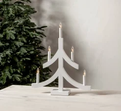 PAGOD Ljusstake 5L 47,5cm Vit