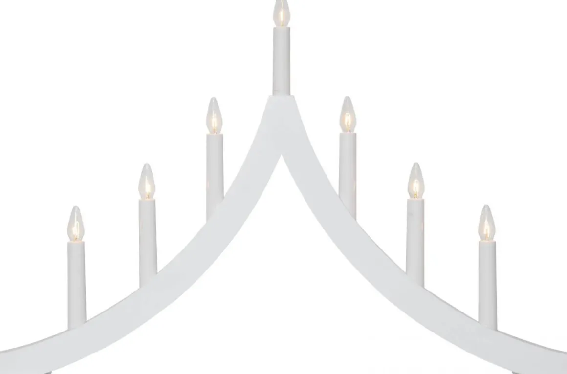 PAGOD Ljusstake 7L 40cm Vit