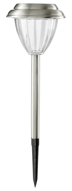 PALMA 4-PACK Solcells-Pollare 28cm Rostfritt Stål