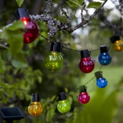PARTAJ MULTI Solcells-ljusslinga 180cm Flerfärgad