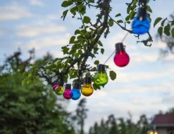 PARTAJ MULTI Solcells-ljusslinga 180cm Flerfärgad