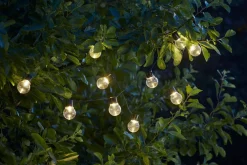 PARTAJ SOLAR Solcells-ljusslinga 1,8m Svart IP44