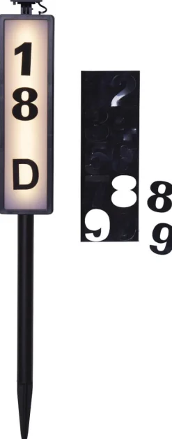 PATHY Solcells-pollare 73cm Svart