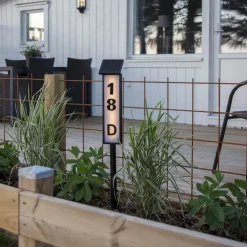 PATHY Solcells-pollare 73cm Svart