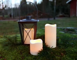 PAUL LED-Blockljus 7,5cm LED Beige