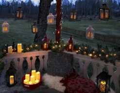 PAUL LED-Blockljus 7,5cm LED Beige