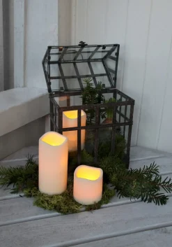 PAUL LED-Blockljus 15cm LED Beige