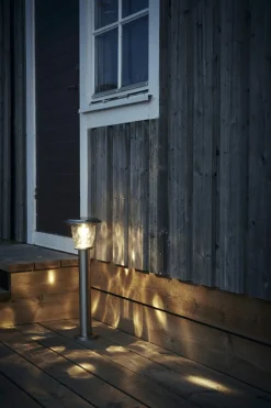 PIREUS Solcells-pollare 61cm Rostfritt Stål IP44