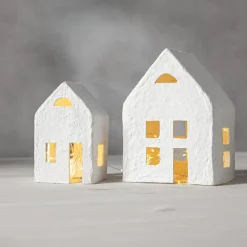 PLAIN Inomhusdekoration Hus 20cm Vit