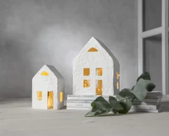 PLAIN Inomhusdekoration Hus 20cm Vit