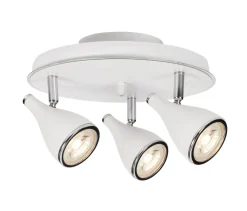 POLLUX Takspot Rund 3L 25cm Vit/Krom