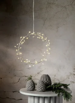 POPPY Hängande dekoration Batteri 20cm Silver