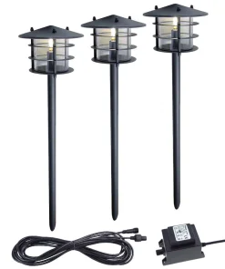 POPPY Pollare 3p 50cm LED, Trafo, Kabel - Antracitgrå 12V IP44