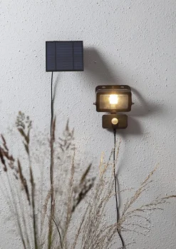 POWERSPOT Solcells-spotlight 15cm Svart Varmvit IP44