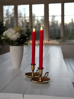 Presse LED Antikljus 2-pack Röd