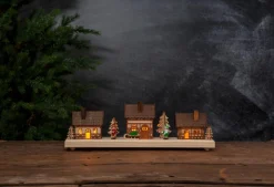 REGENSBURG Ljusstake 43,5cm 6LED Natur