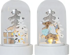 REINBEK Bordsdekoration 2-Pack Batteri 9cm Vit