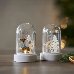 REINBEK Bordsdekoration 2-Pack Batteri 9cm Vit