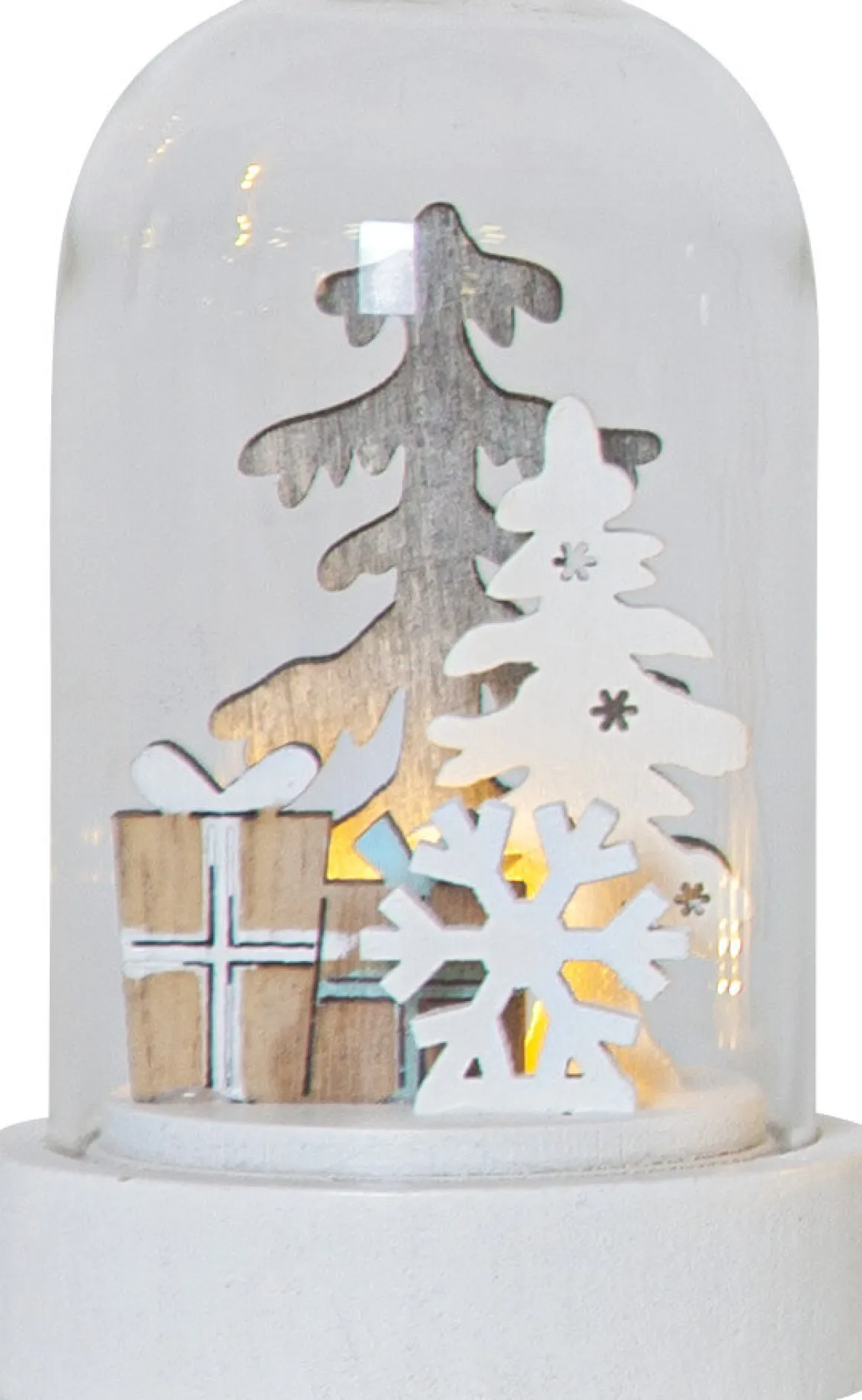 REINBEK Bordsdekoration 2-Pack Batteri 9cm Vit