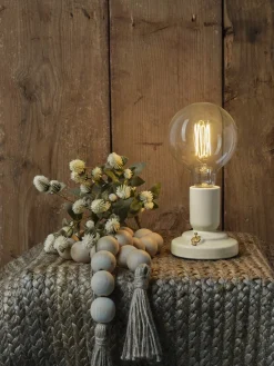 RETRO Lampfot E27 12cm Beige