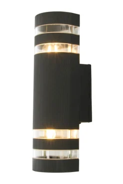 RIBB Vägglampa Ute 31cm Svart IP44