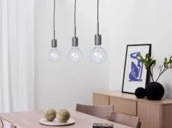 RILLE Takpendel 85cm Borstad krom