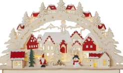 ROSENHEIM Ljusstake Batteri 10L 46cm Natur