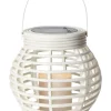 ROTANG Solcells-Lykta 16cm Vit